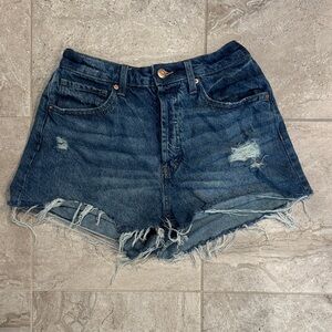Wild Fable Blue Distressed Jean Shorts